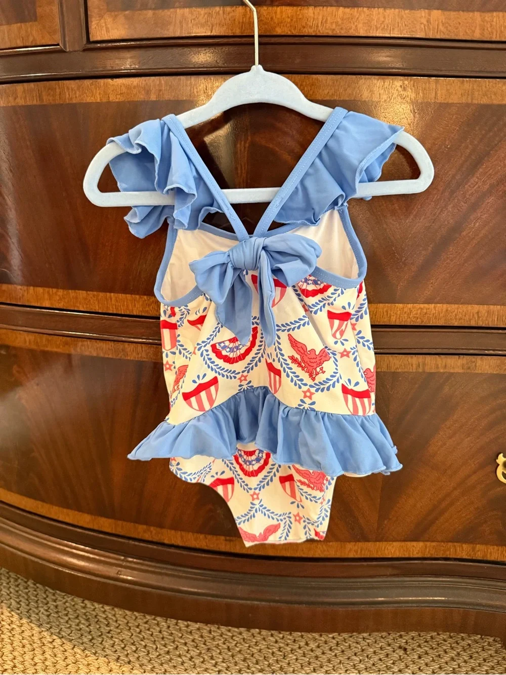 The Beaufort Bonnet Company Girls Patriotic One-Piece Swimsuit
